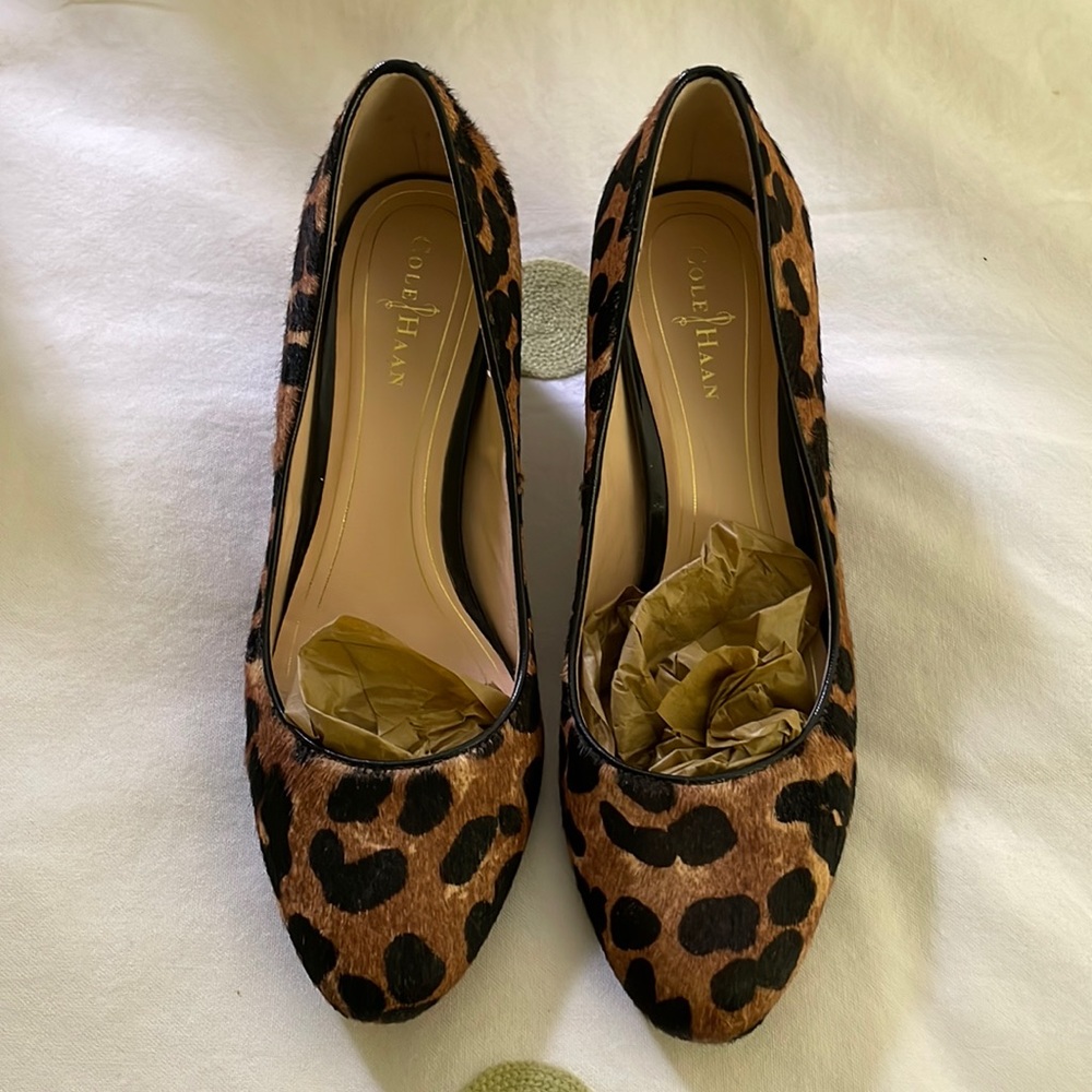 👠 Cole Haan Chelsea Pump  leopard animal print size 5.5